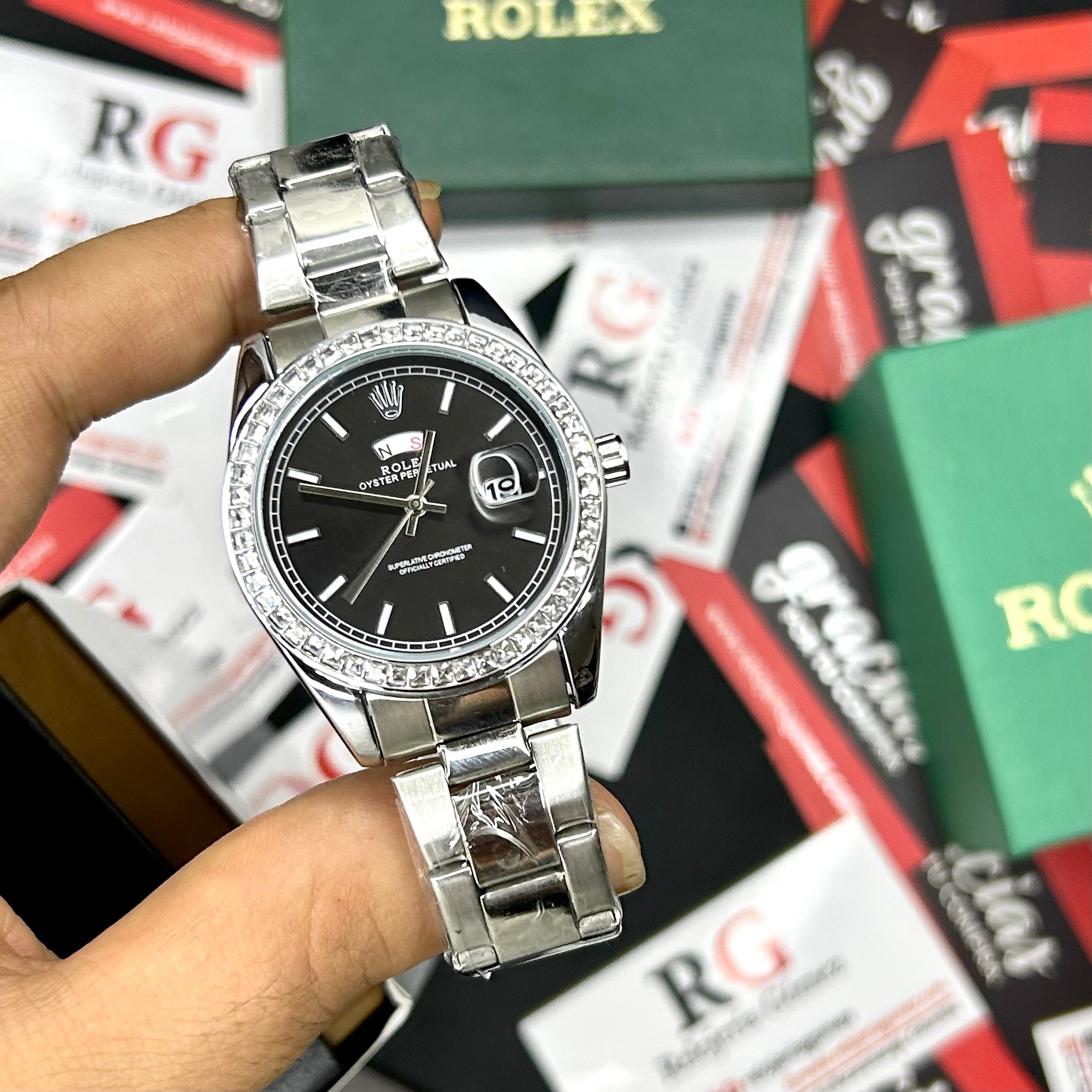 RLX PRESIDENT PERLASA PARA HOMBRE REF-PN