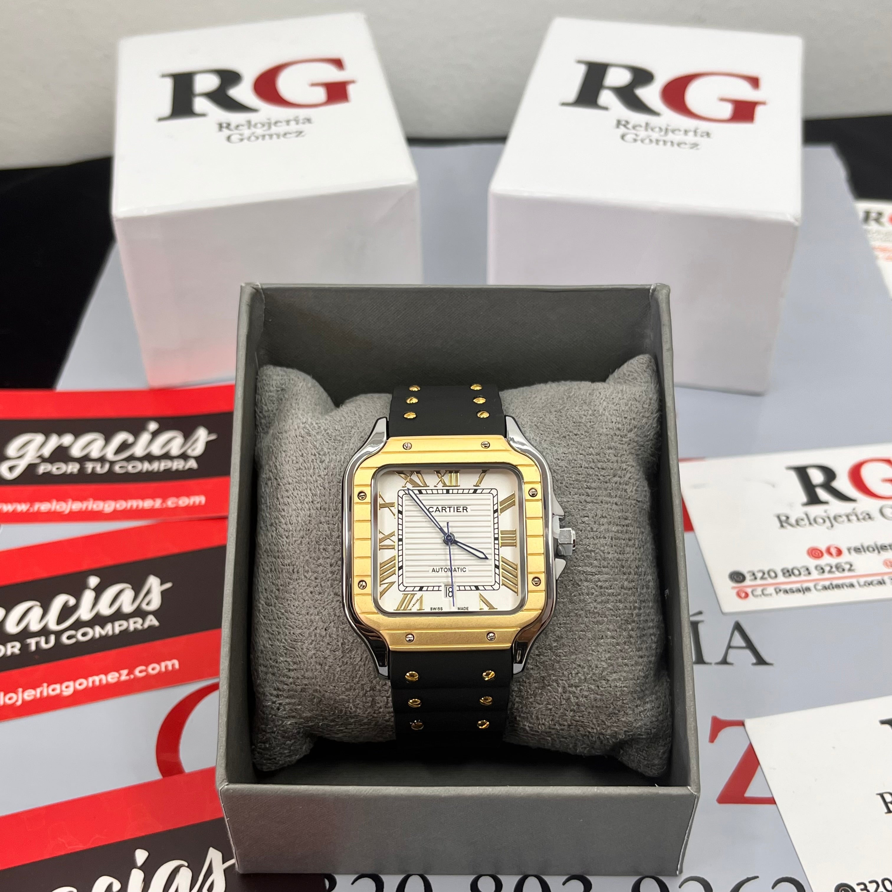 CARTIER DO´SANTOS PARA HOMBRE REF-GOMA N-BIB