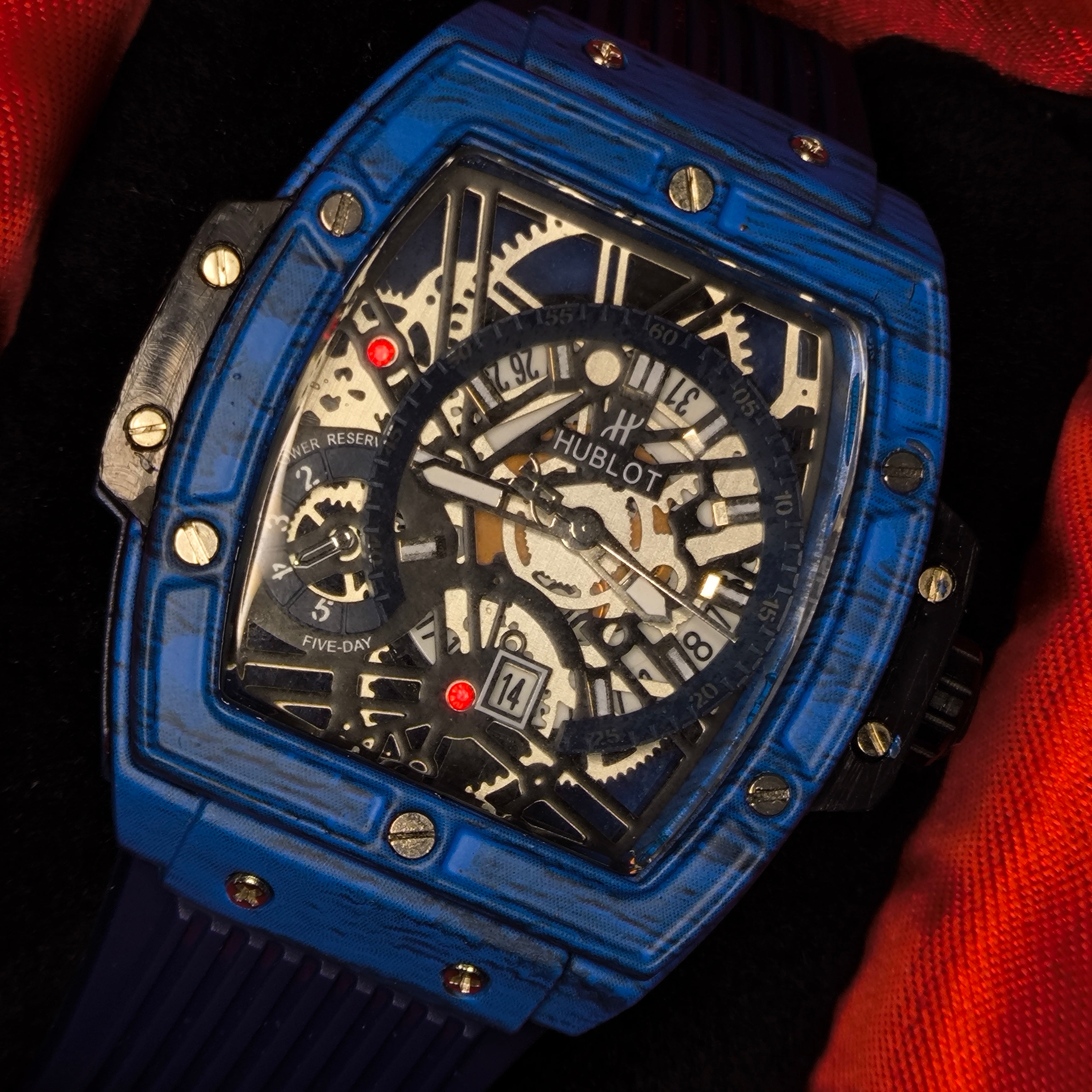 HUBLOT ESQUELETO PARA HOMBRE REF-AZDB