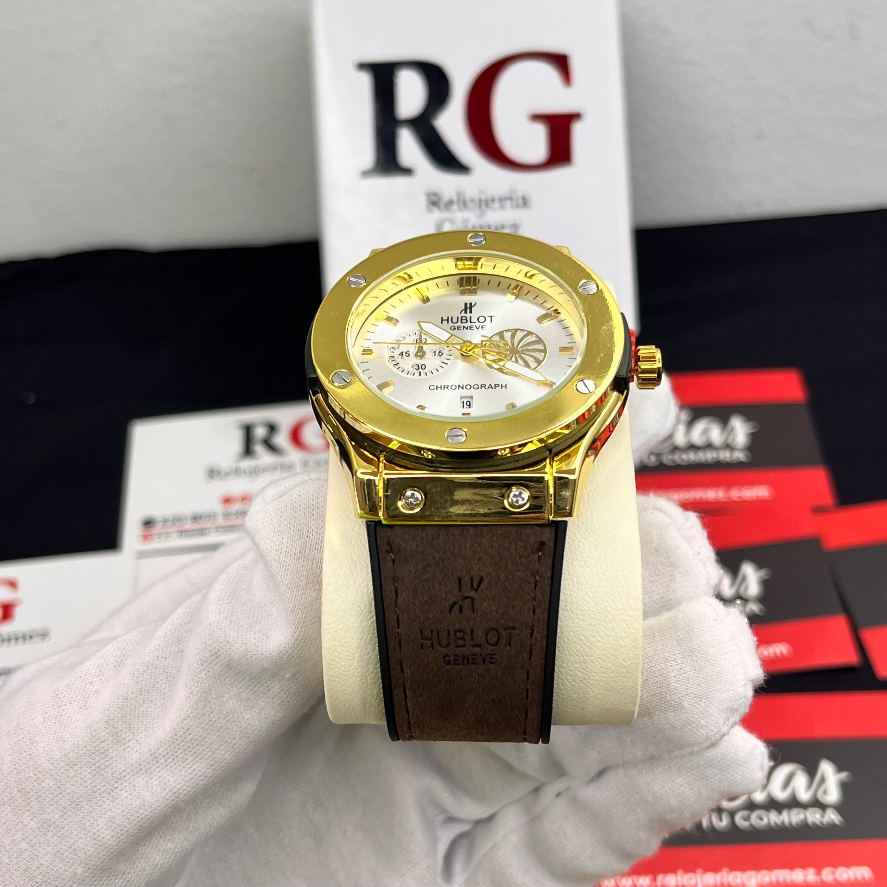 HUBLOT GENEVE CUERO PARA HOMBRE REF-MDB