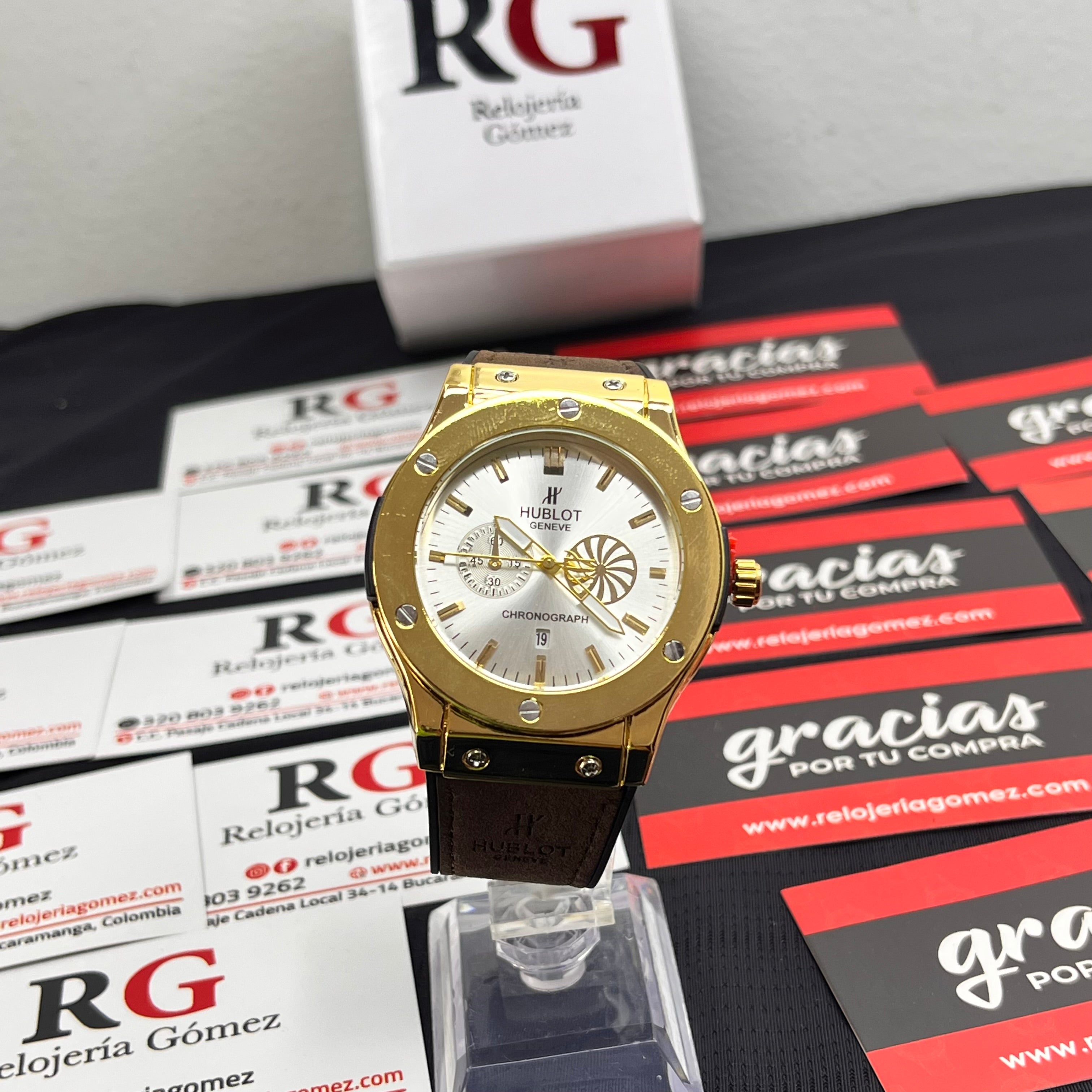 HUBLOT GENEVE CUERO PARA HOMBRE REF-MDB