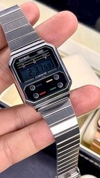 CASIO UNISEX RETRO VINTAGE A-1000-PLATEADO