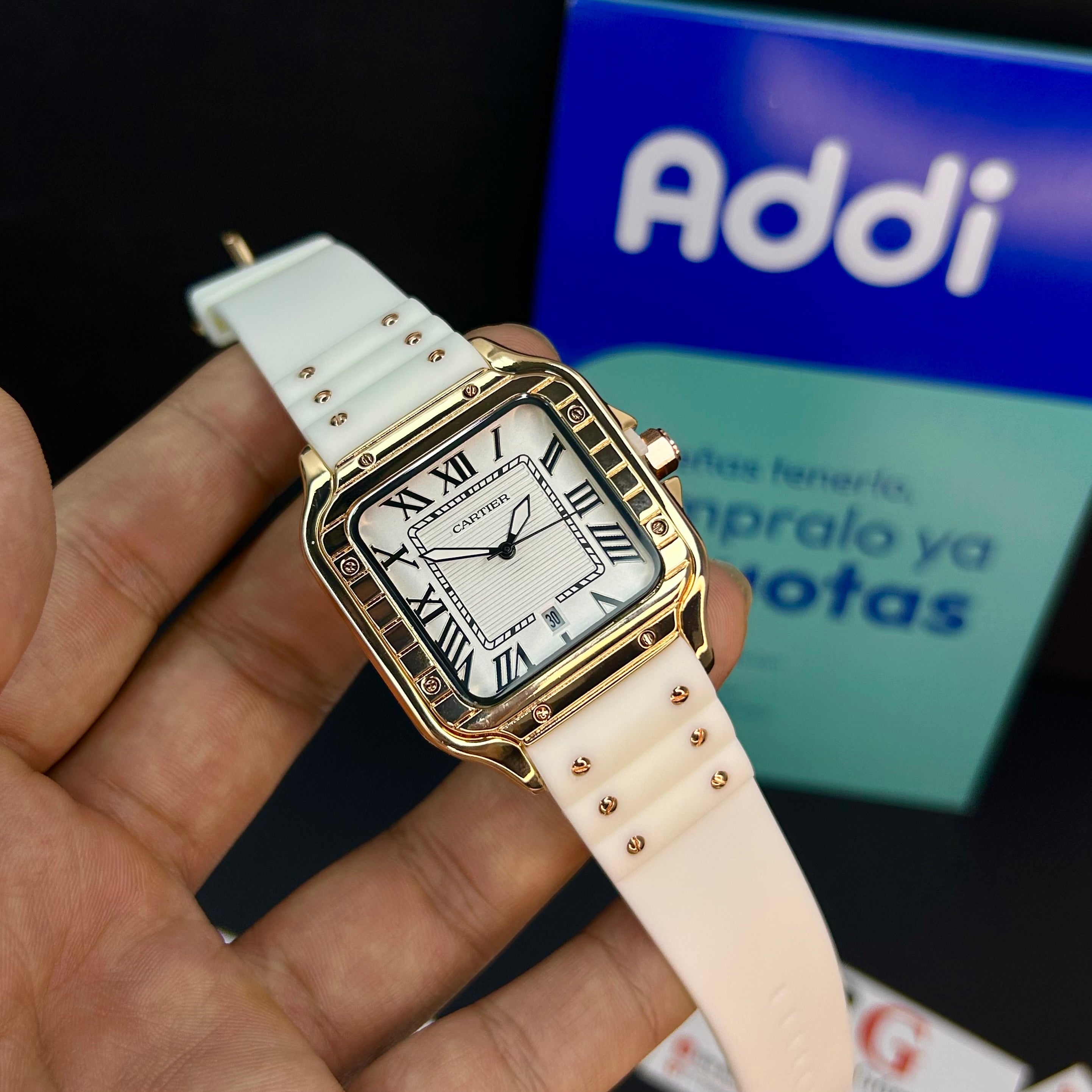 CARTIER DO´SANTOS PARA HOMBRE REF-GOMA-BORB