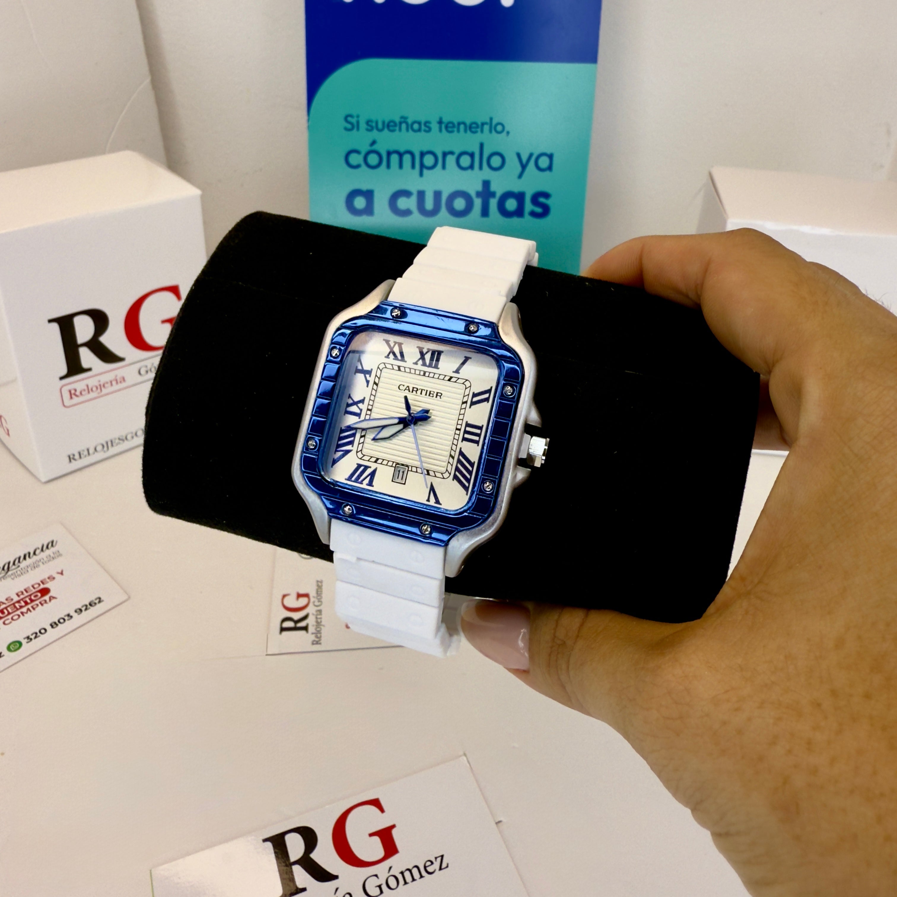 CARTIER DO´SANTOS GOMA PARA HOMBRE REF-BAB