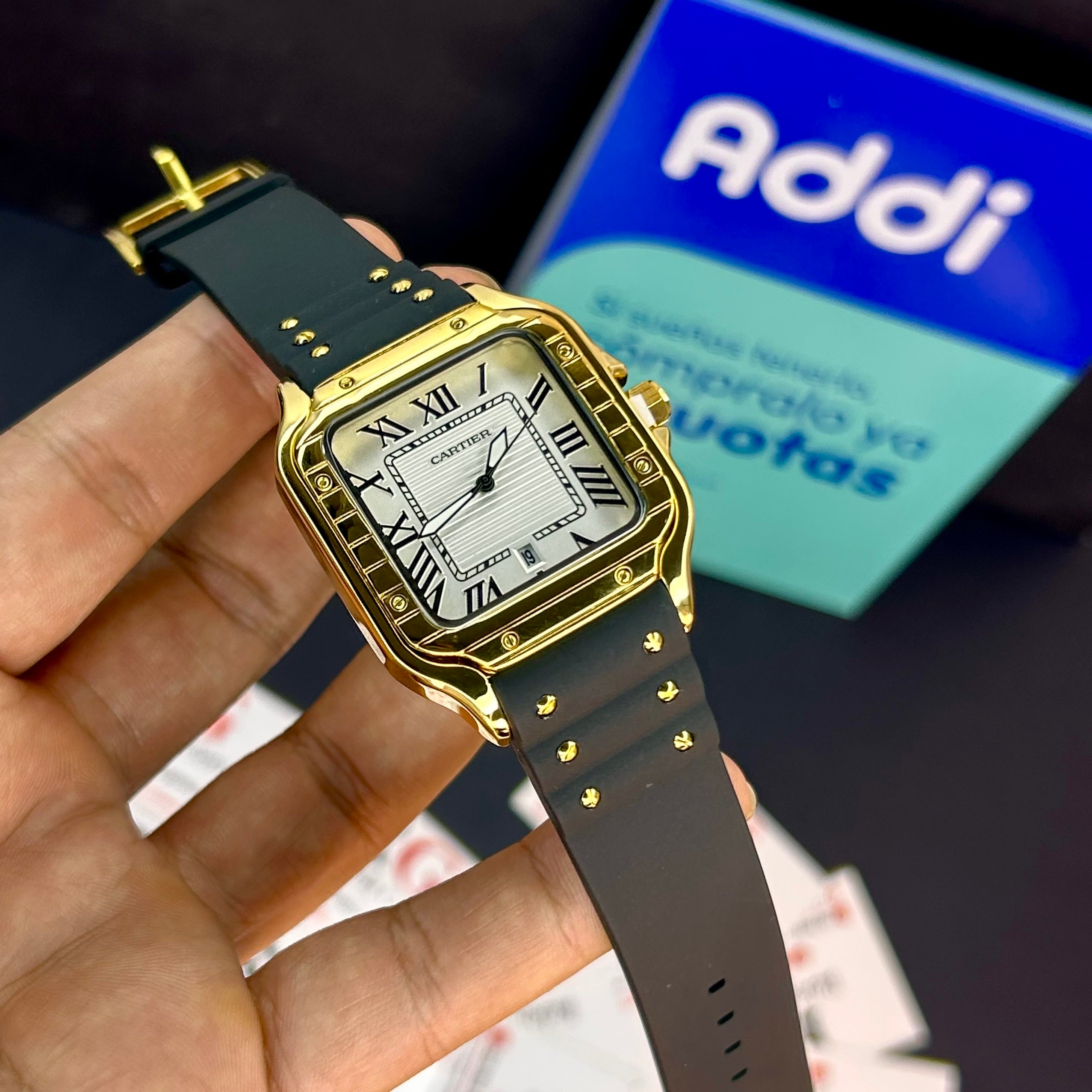 CARTIER DO´SANTOS PARA HOMBRE REF-GOMA-NDB