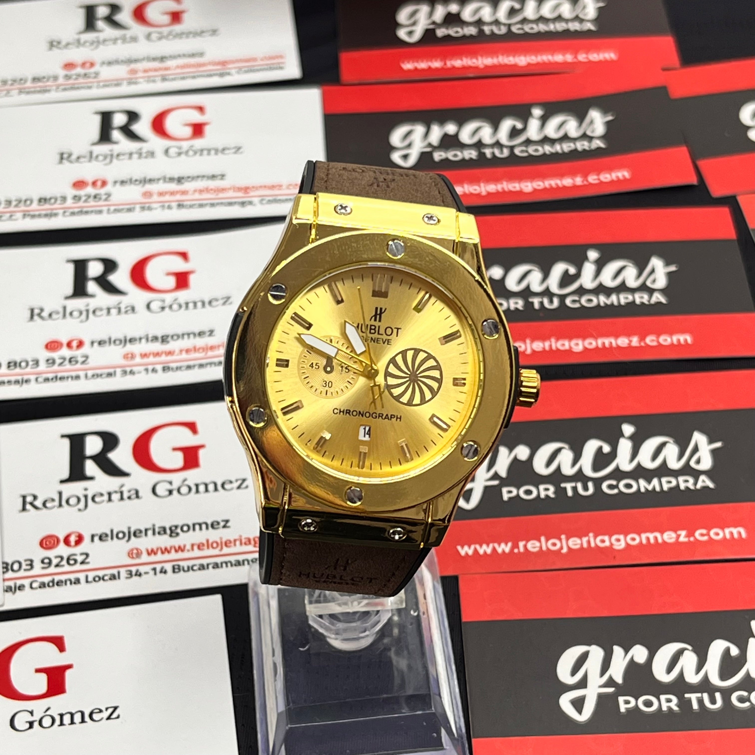 HUBLOT GENEVE CUERO PARA HOMBRE REF-MD