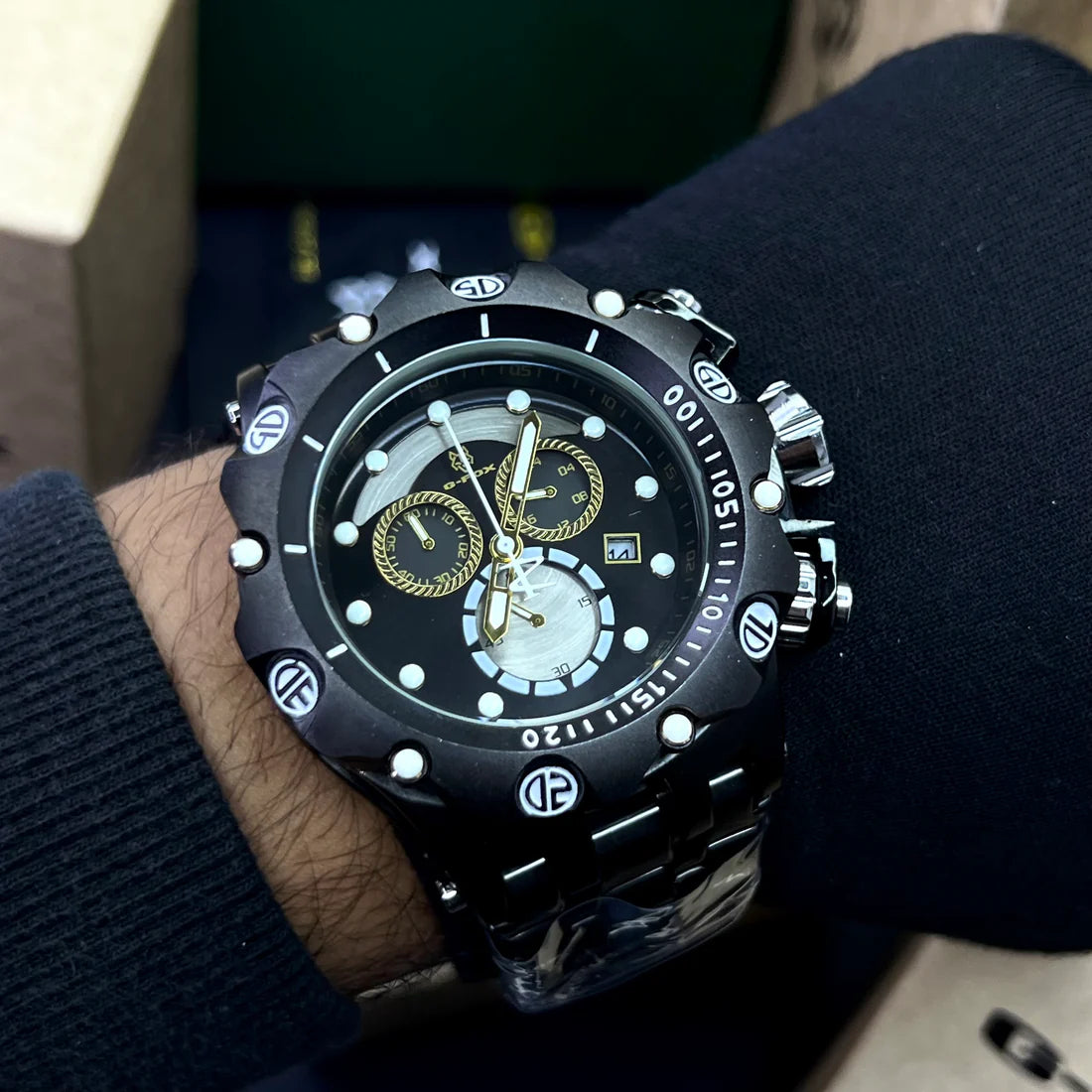 G FOX ORIGINAL FUNCIONAL  POR INVICTA SUMERGIBLE   PARA HOMBRE  REF-NN