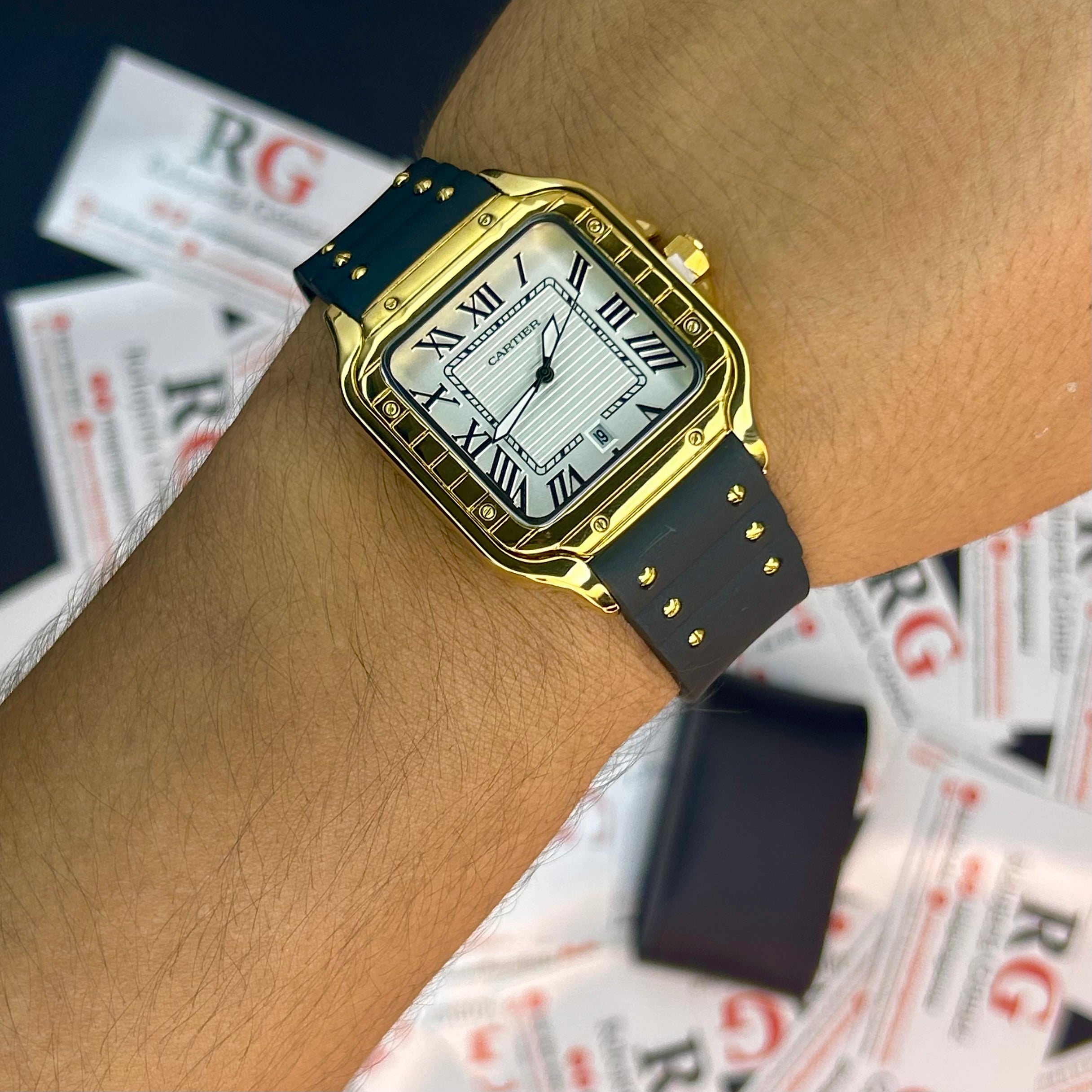 CARTIER DO´SANTOS PARA HOMBRE REF-GOMA-NDB