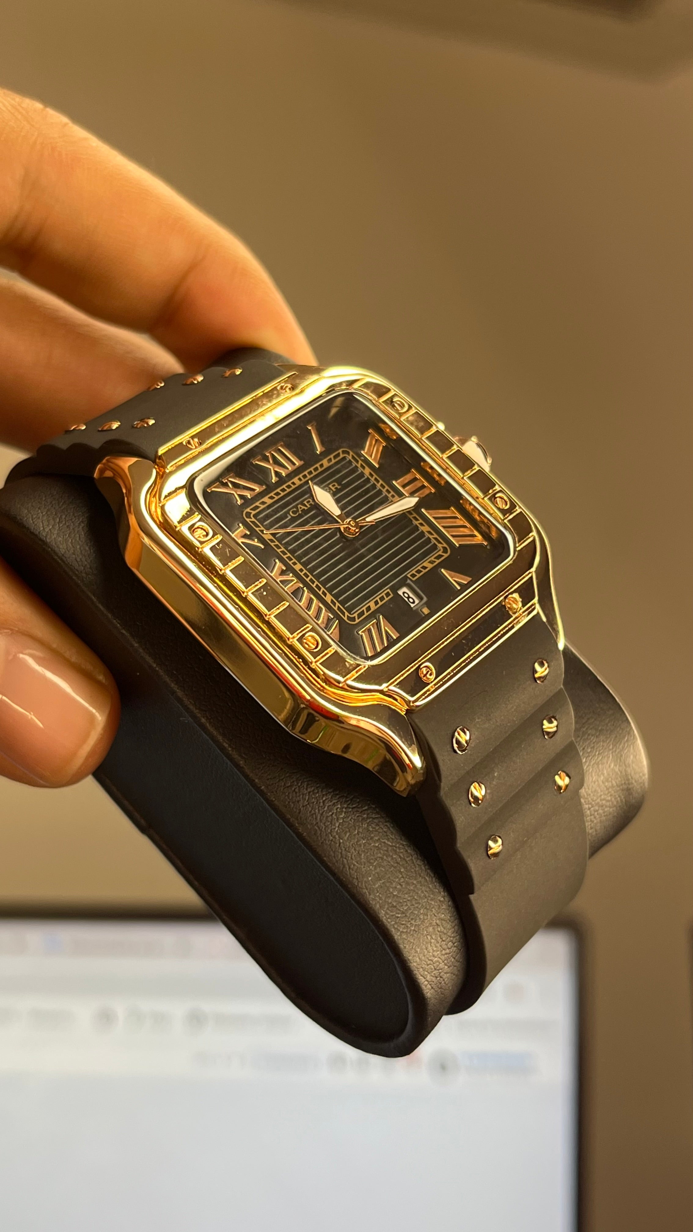 CARTIER DO´SANTOS PARA HOMBRE REF-GOMA-NON