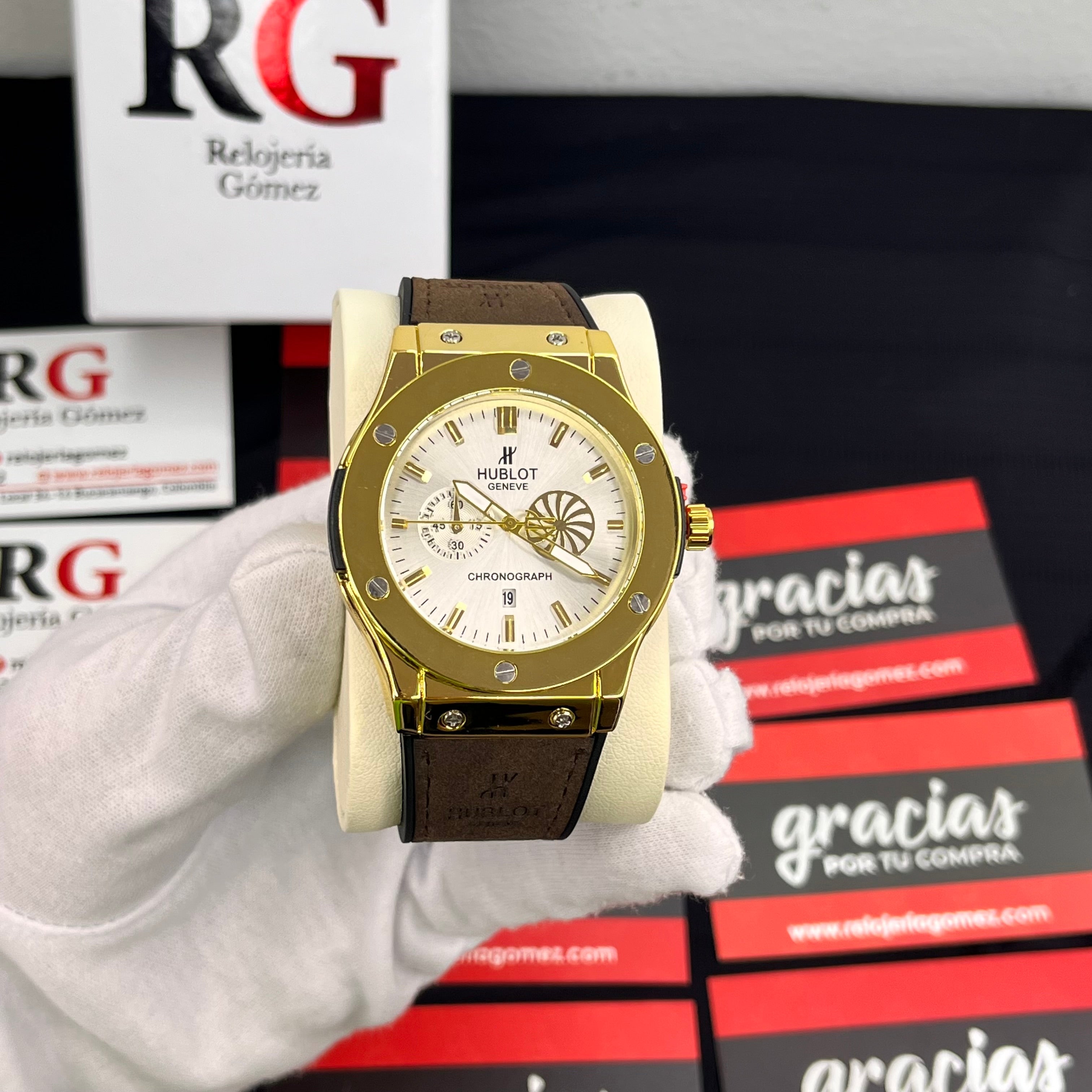 HUBLOT GENEVE CUERO PARA HOMBRE REF-MDB