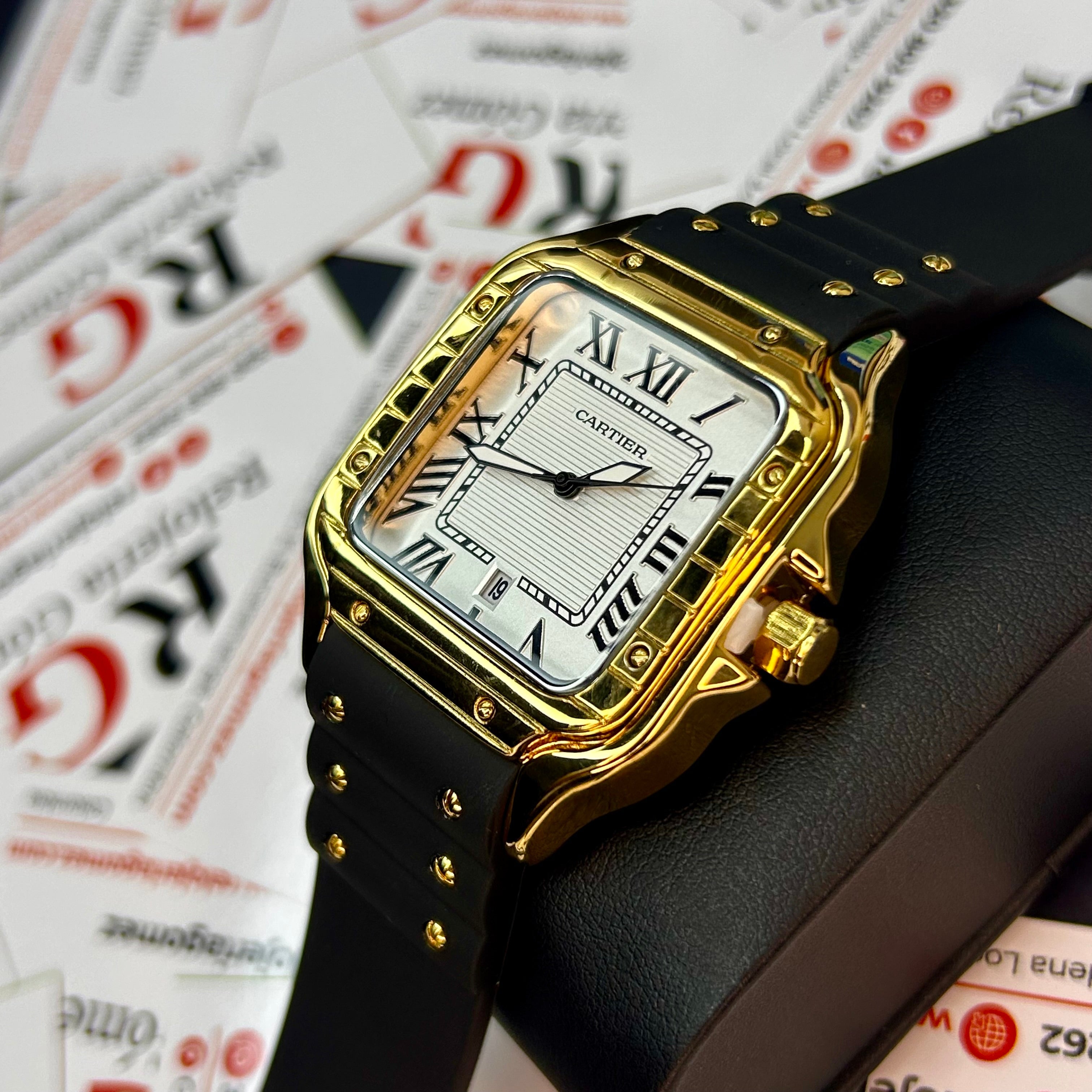 CARTIER DO´SANTOS PARA HOMBRE REF-GOMA-NDB