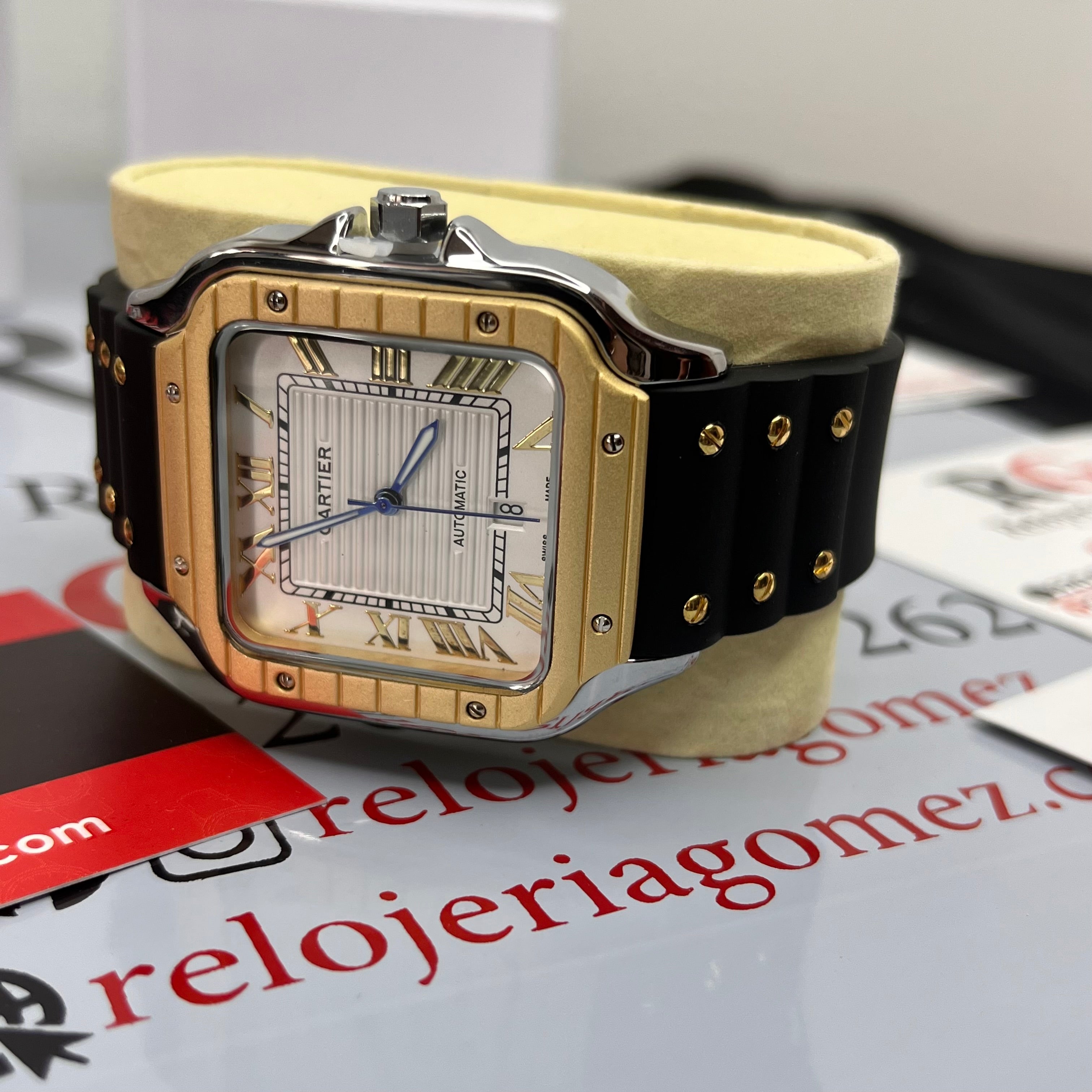 CARTIER DO´SANTOS PARA HOMBRE REF-GOMA N-BIB