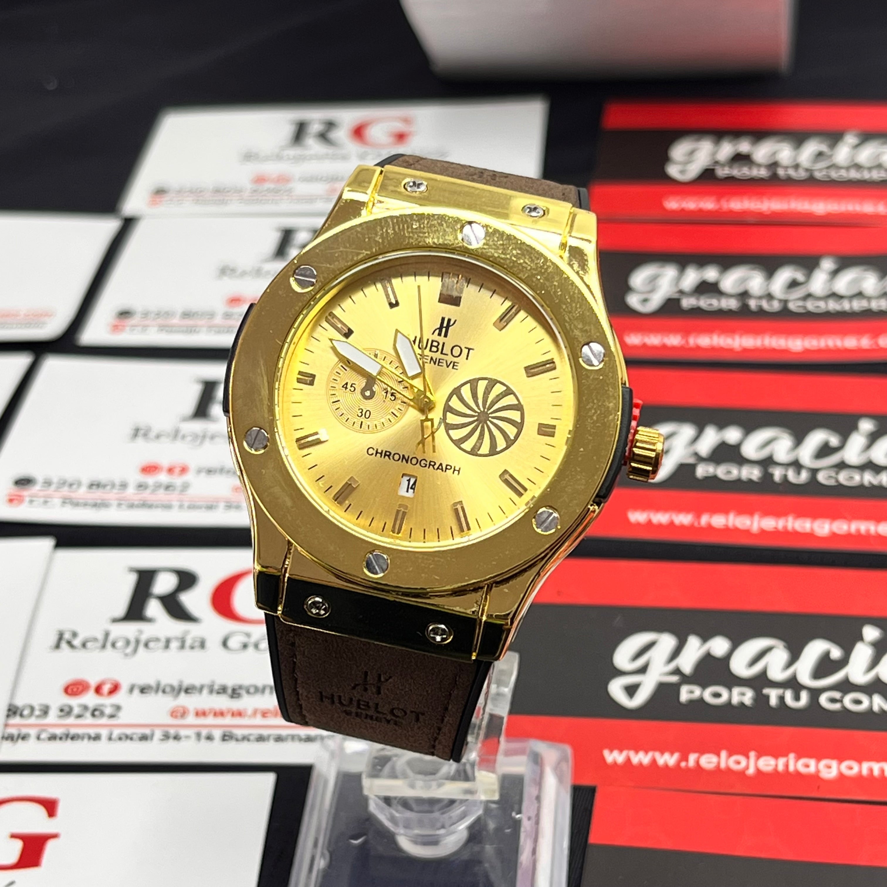 HUBLOT GENEVE CUERO PARA HOMBRE REF-MD