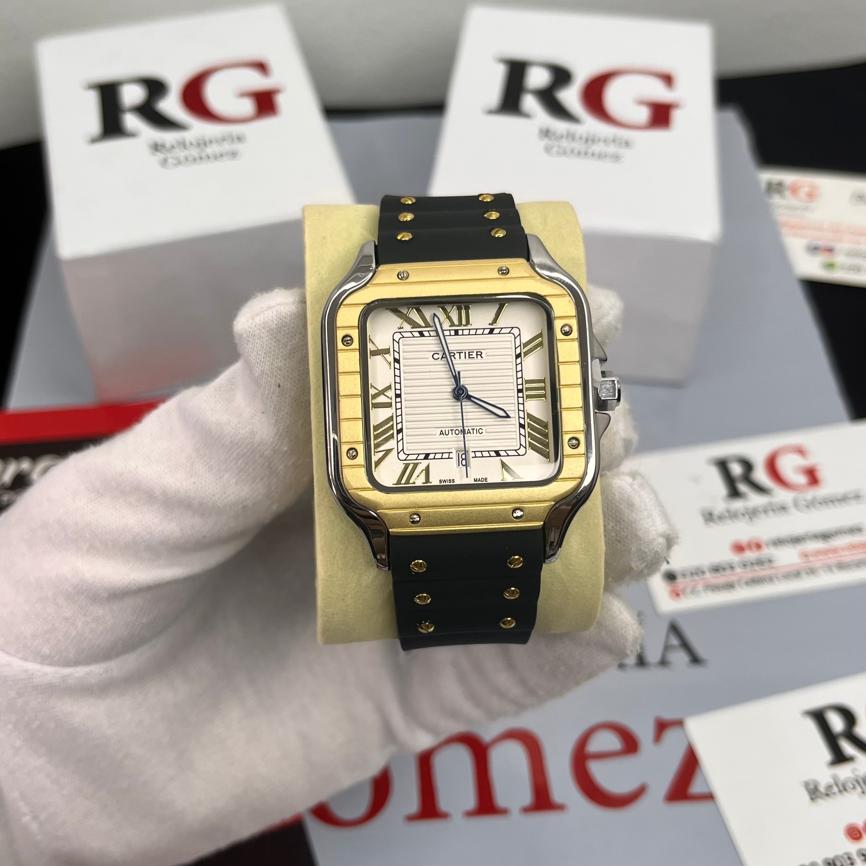 CARTIER DO´SANTOS PARA HOMBRE REF-GOMA N-BIB