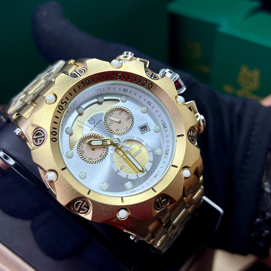 G FOX ORIGINAL FUNCIONAL  POR INVICTA SUMERGIBLE   PARA HOMBRE  REF-DB