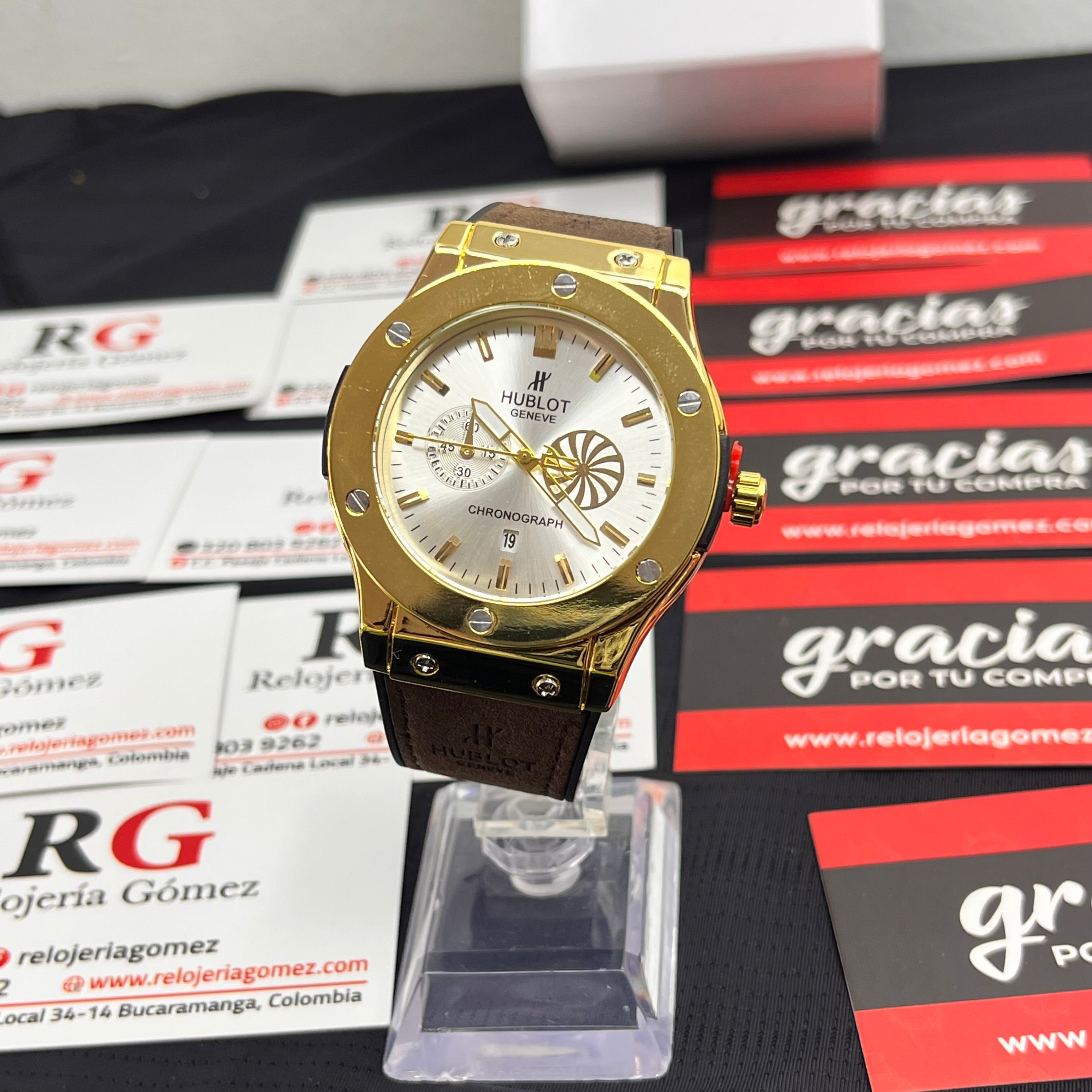 HUBLOT GENEVE CUERO PARA HOMBRE REF-MDB