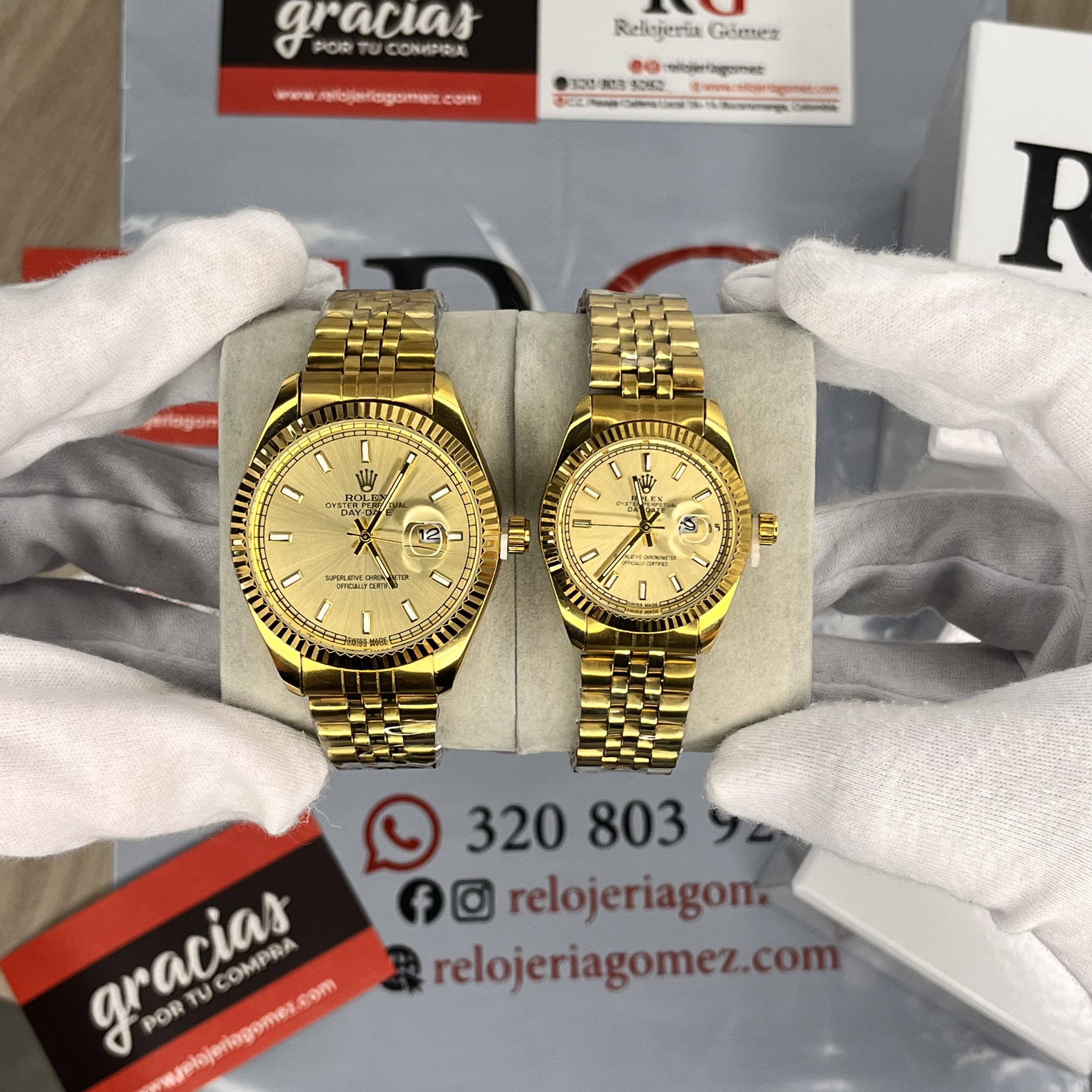 PAREJA DE RLX DAY-DATE PARA REF-DD