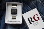CASIO UNISEX RETRO VINTAGE A-1000-PLATEADO