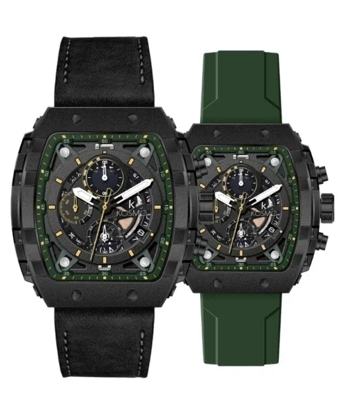 KOSMO ORIGINAL X RICHARD MILLER FUNCIONAL DOS PULSOS INTERCAMBIABLES  PAR HOMBRE K3997G-VN